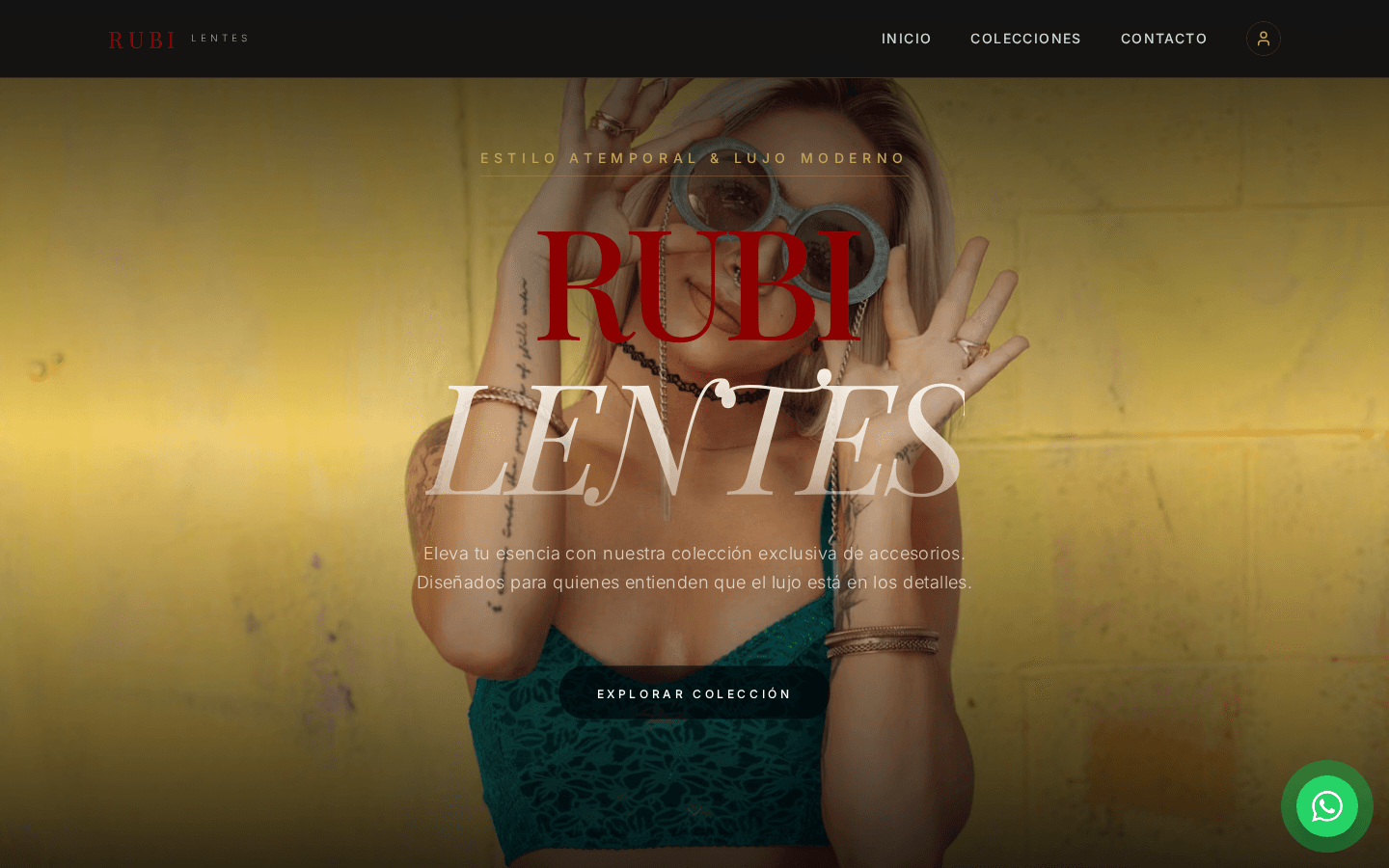 Vista del proyecto Rubi Lentes